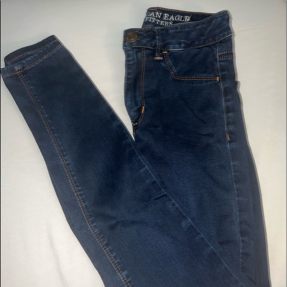 Dark Blue American Eagle Jeggings